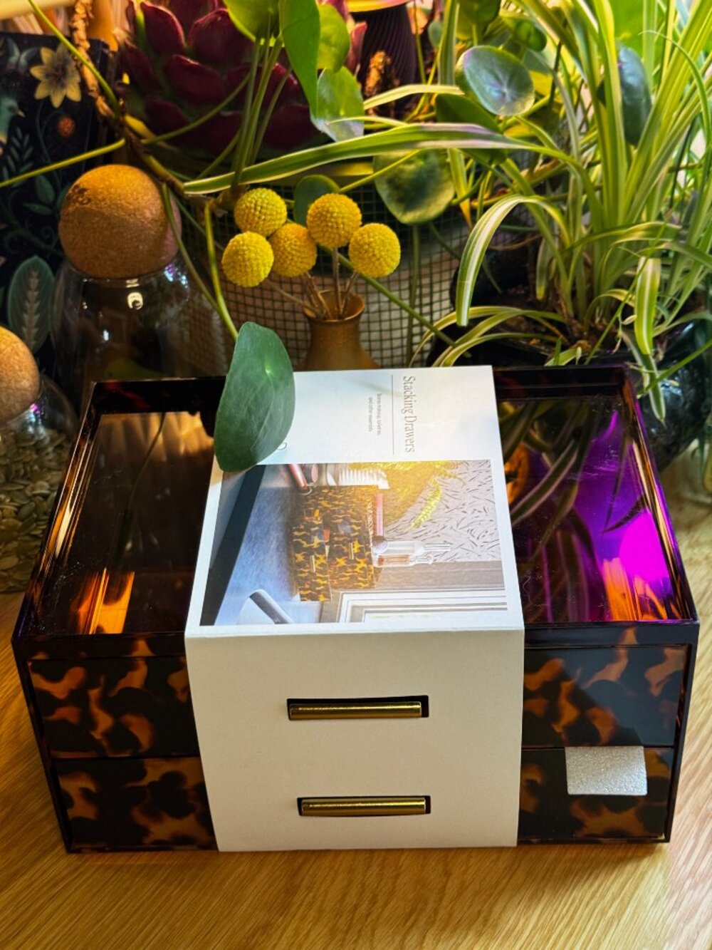 Threshold™ Multi-Function Stacking Drawers Beauty Organizer, Animal Print - Picture 16 of 16